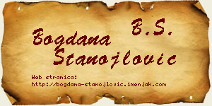 Bogdana Stanojlović vizit kartica